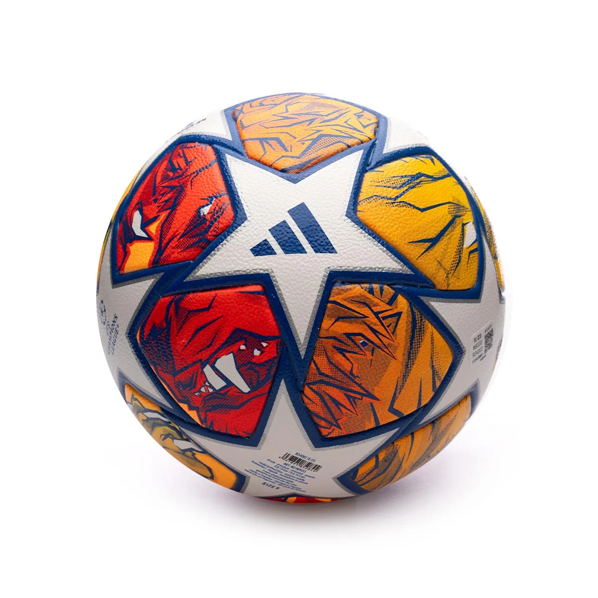 Balón adidas Competition Champions League 2023-2024 Knockout White-Glory  Blue-Flash Orange - Fútbol Emotion