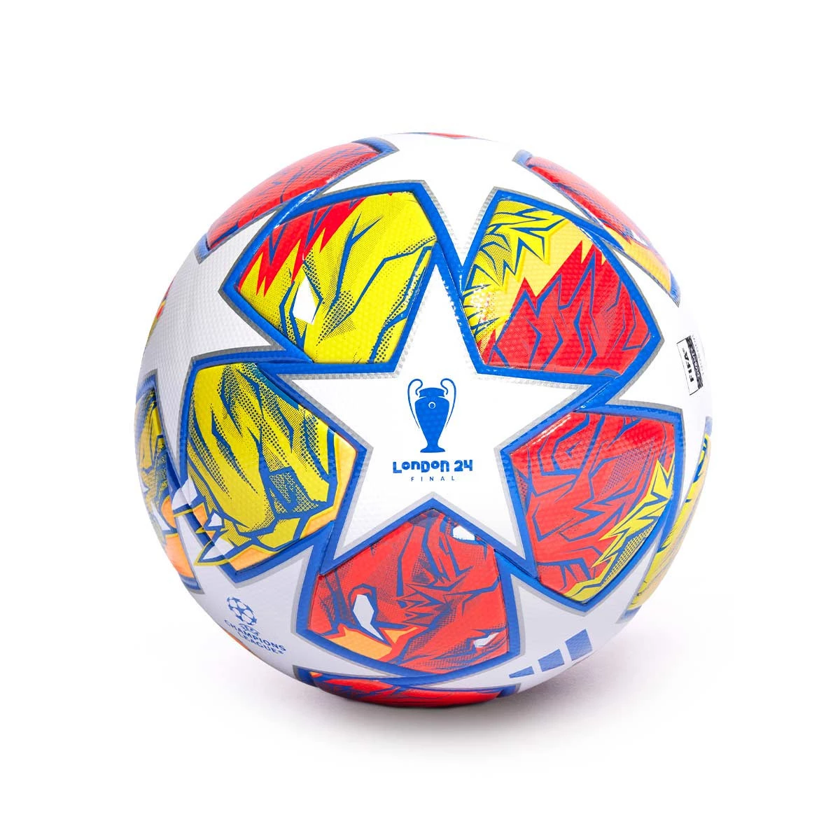 Balón adidas Mini Champions League 2023-2024 White-Silver Metallic-Bright  Cyan-Shock Purpl - Fútbol Emotion