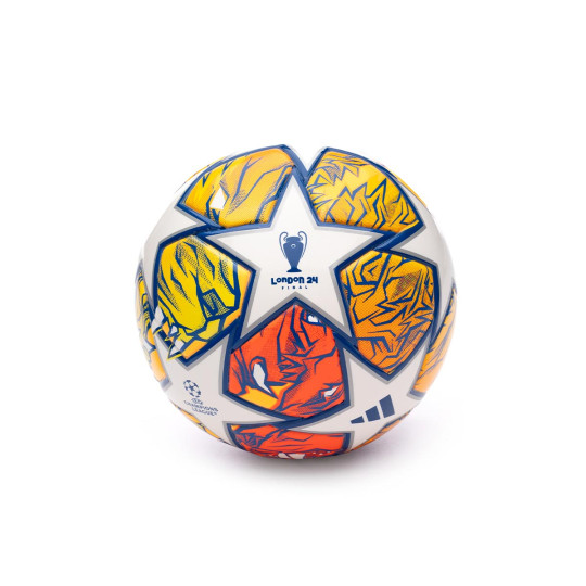 Ball adidas Mini UEFA Champions League 2023 2024 White Glory Blue Flash Orange Futbol Emotion