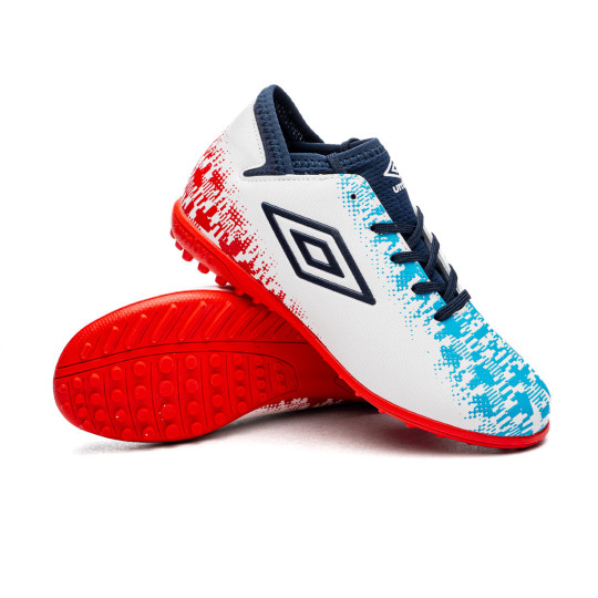 Football Boots Umbro Kids Umbro Formation II Turf White-Dark Navy ...