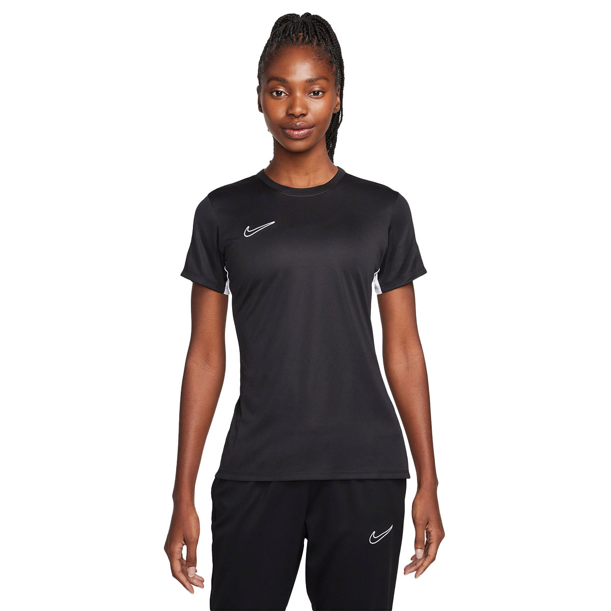 black and metallic gold nike shirt