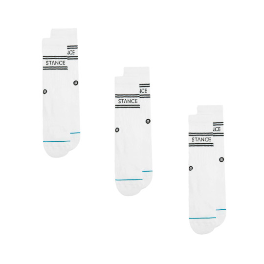 Socks Stance Basic Crew (3 Pairs) White - Fútbol Emotion