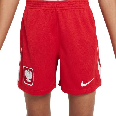 Pantaloncini Polonia Primera Equipación Eurocopa 2024 Niño