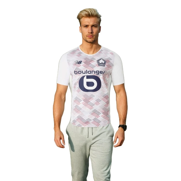 New Balance - Camiseta Lille Segunda Equipación 2024-2025, Unisex, White, XL