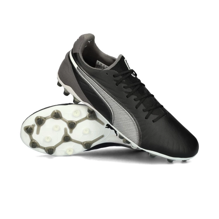 FuBballschuh Puma King Ultimate MG Schwarz WeiB Kuhles Dunkelgrau Futbol Emotion