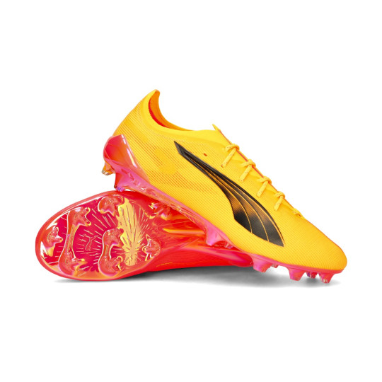 Football Boots Puma Ultra 5 Ultimate Tricks FG Sunset Glow Sun Stream PUMA Black Futbol Emotion