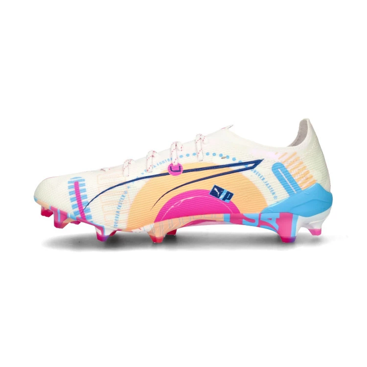 bota-puma-ultra-5-ultimate-volume-up-fg-white-luminous-blue-poison-pink-fizzy-melon-2