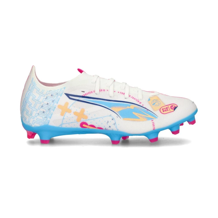 bota-puma-ultra-5-match-volume-up-fgag-white-luminous-blue-poison-pink-fizzy-melon-1