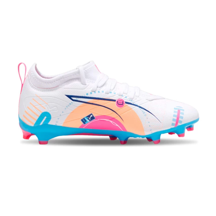 bota-puma-ultra-5-match-volume-up-fgag-nino-white-luminous-blue-poison-pink-fizzy-melon-1