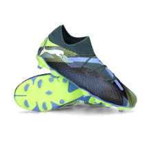 Football Boots Puma Kids Future 7 Pro FG AG Gray Skies White Fizzy Apple Futbol Emotion