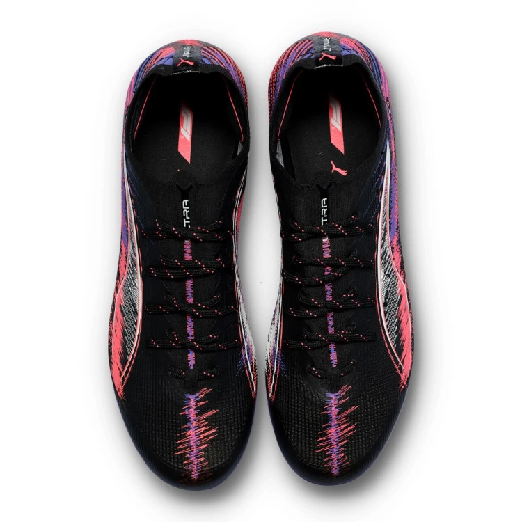 bota-puma-ultra-5-ultimate-f1-mg-black-white-sunset-glow-dark-amethyst-5