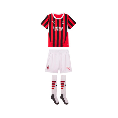 Conjunto AC Milan Primeiro Equipamento 2024-2025 Criança