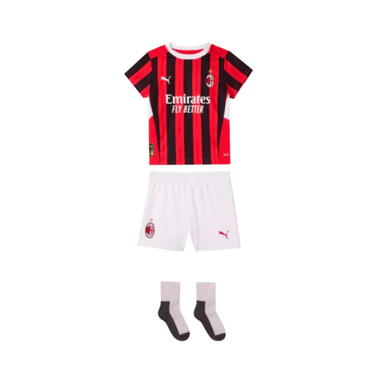 conjunto-puma-ac-milan-primera-equipacion-2024-2025-bebe-for-all-time-red-black-0