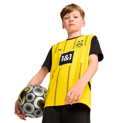 Camisola Borussia Dortmund Primeiro Equipamento 2024-2025 Criança