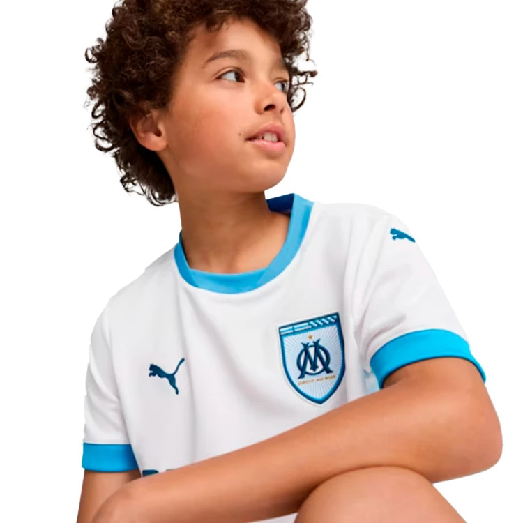 camiseta-puma-olympique-marsella-primera-equipacion-2024-2025-nino-white-bleu-azur-1