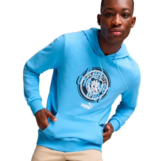 Sweatshirt Puma Manchester City Fanswear 2024 2025 Team Light Blue Futbol Emotion