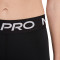 Nike Pro-short voor dames Schuifbalken