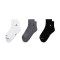 Meias Jordan Everyday Cushioned Poly Ankle 144 (3 Pares)