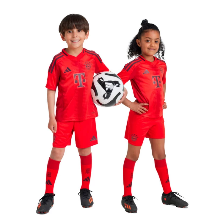 Completo adidas FC Bayern Home Kit 2024 2025 per Bambini Rosso Futbol Emotion