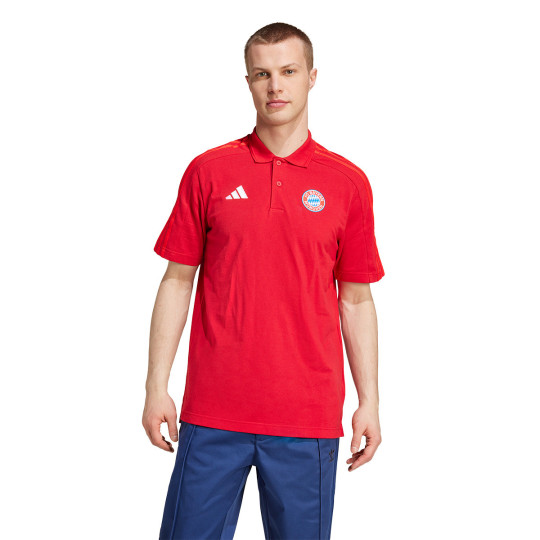 Polo shirt adidas FC Bayern Fanswear 2024-2025 Team Power Red - Fútbol ...