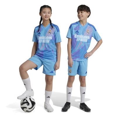 Kids Real Madrid 2024-2025 Goalkeeper Home Kit 