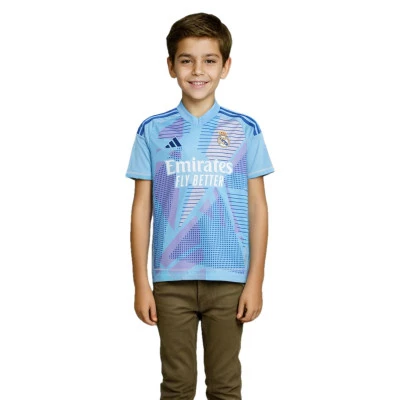 Kids Real Madrid 2024-2025 Goalkeeper Home Jersey