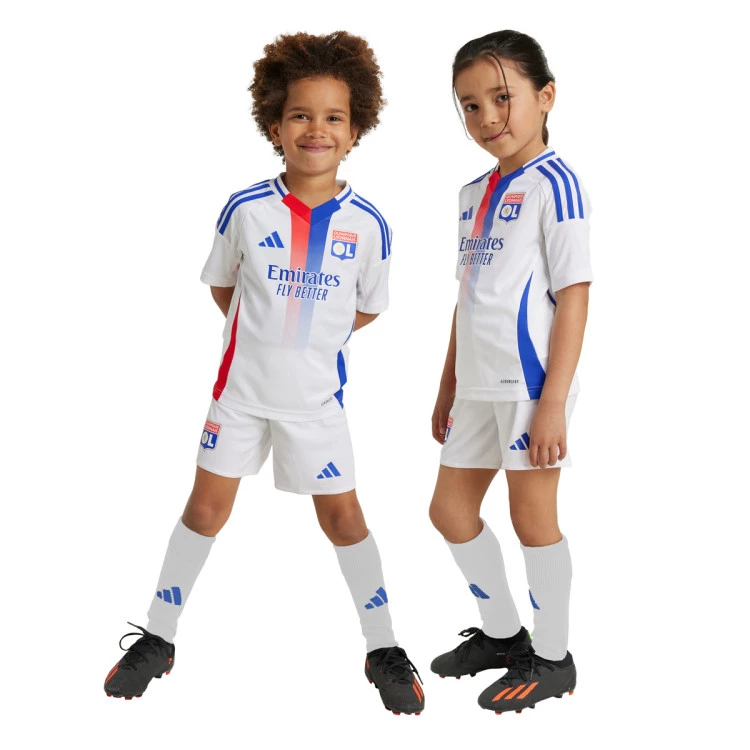 conjunto-adidas-olympique-lyon-primera-equipacion-2024-2025-nino-white-0