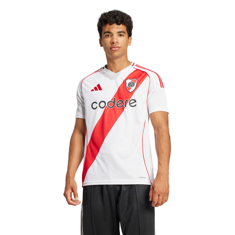 Jersey adidas River Plate 2024 2025 Home White Better Scarlet Futbol Emotion