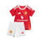 Conjunto adidas Manchester United Primera Equipación 2024-2025 Bebé