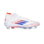 F50 Elite Mid FG Mujer-White-Lucid Blue-Solar Red