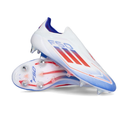 Bota de futbol adidas F50 Elite LL SG White Solar Re Lucid Blue Futbol Emotion