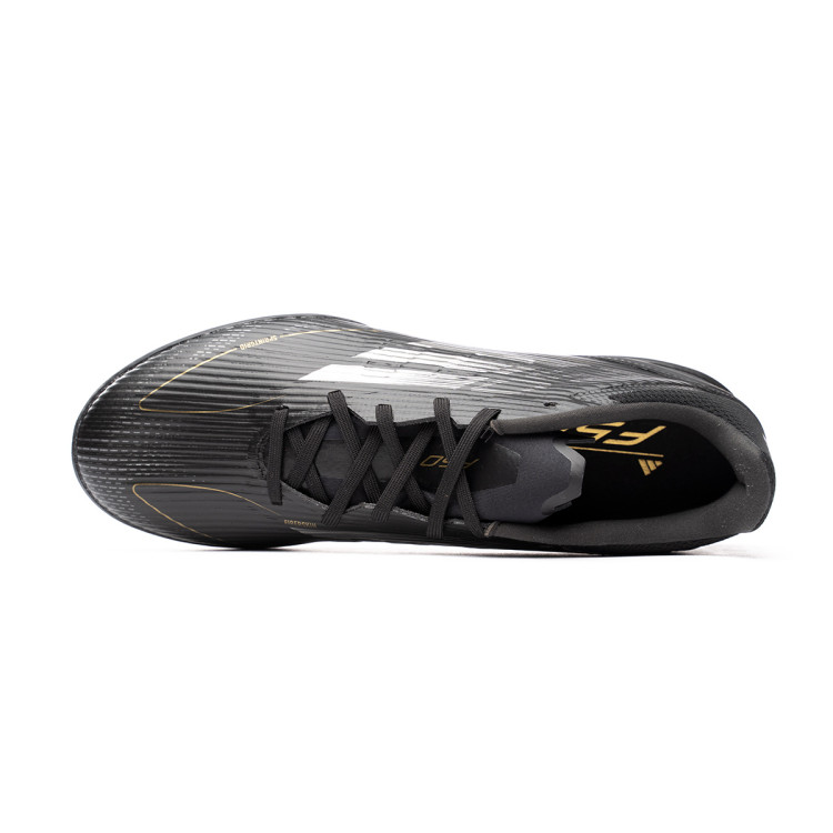 bota-adidas-f50-league-turf-core-black-iron-met-gold-met-4