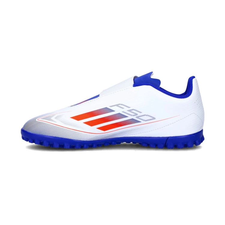 bota-adidas-f50-club-turf-cinta-adhesiva-nino-blanco-2