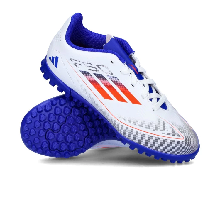 bota-adidas-f50-club-turf-nino-blanco-0