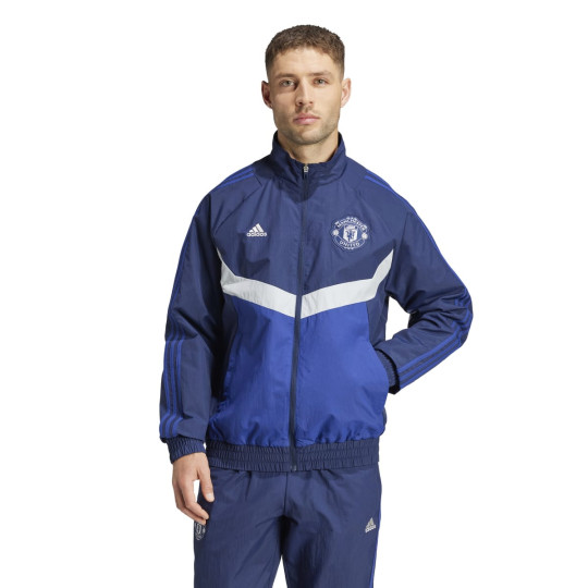 Jacket adidas Manchester United Fanswear 2024 2025 Night Indigo Victory Blue Futbol Emotion