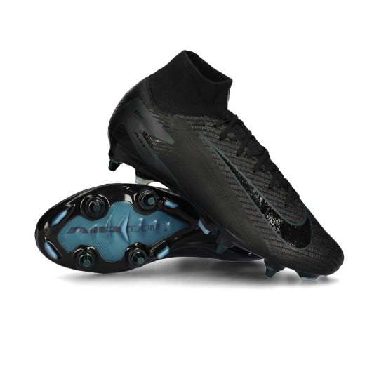 Football Boots Nike Air Zoom Mercurial Superfly 10 Elite SG Pro Black Black Deep Jungle Futbol Emotion