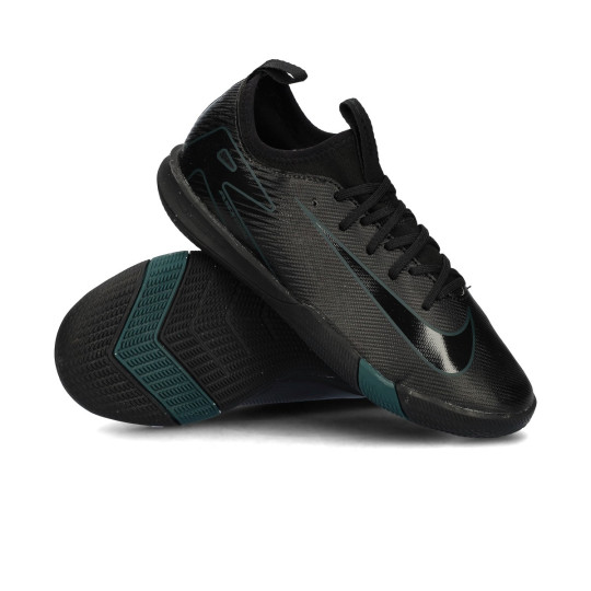 Indoor boots Nike Kids Mercurial Air Zoom Vapor 16 Academy IC Black Black Deep Jungle Futbol Emotion