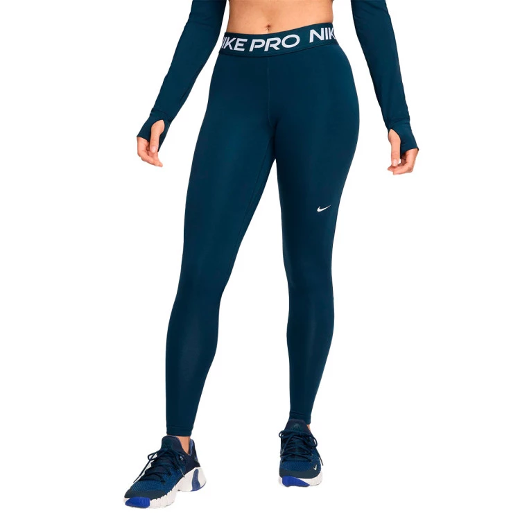 Nike - Podspodenki piłkarskie Pro, Mujer, Armoury Granatowo-Biały, L