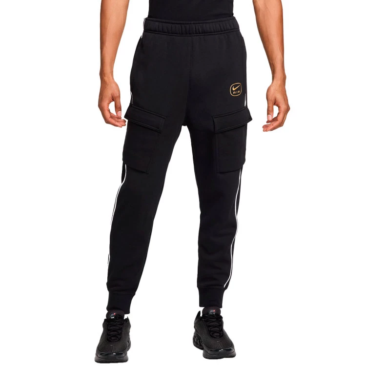 pantalon-largo-nike-swoosh-air-cargo-fleece-black-metallic-gold-0