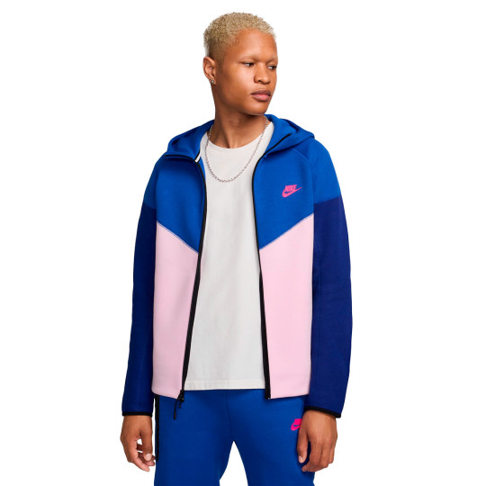 Jacket Nike Tech Fleece Windrunner Game Royal Pink Foam Deep Royal Blue Hyper Pi Futbol Emotion