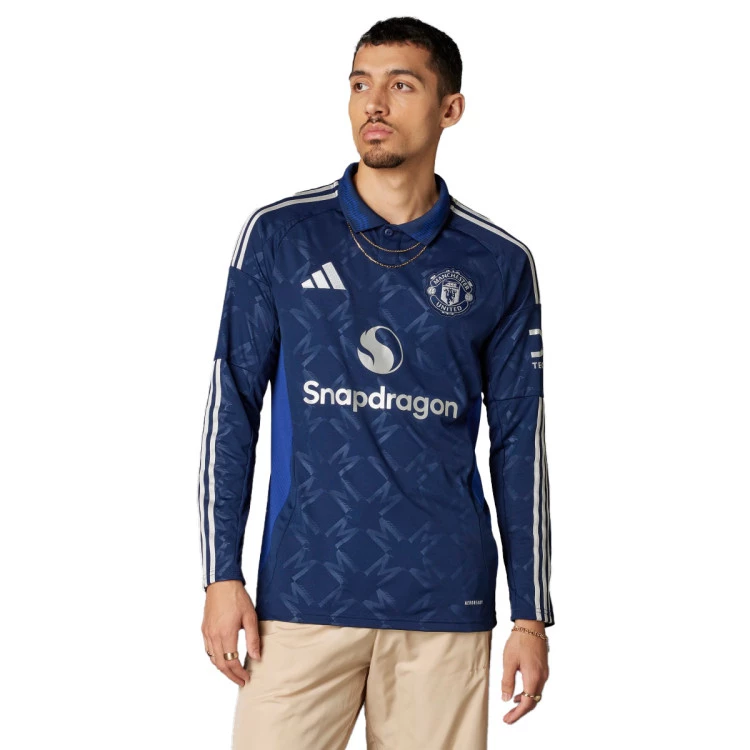 adidas - Koszulka Manchester United 2024-2025 Na wyjeździe, Unisex, Night Indigo, M