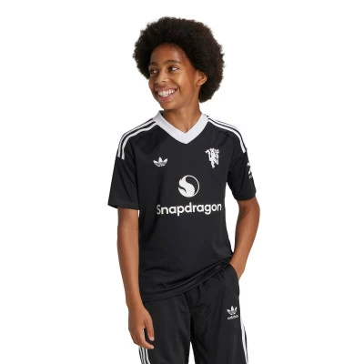 Kids Manchester United 2024-2025 Goalkeeper Home Jersey