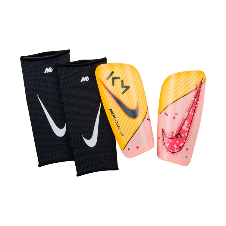 Shinpads Nike Signature Mercurial Lite KM Light laser orange Hyper punch Armory Navy Futbol Emotion