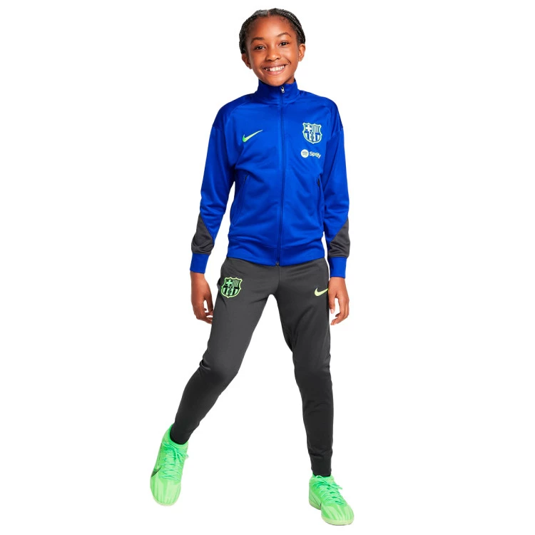 Tracksuit Nike Kids FC Barcelona 2024 2025 Training Old Royal Anthracite Anthracite Lime Blast Futbol Emotion