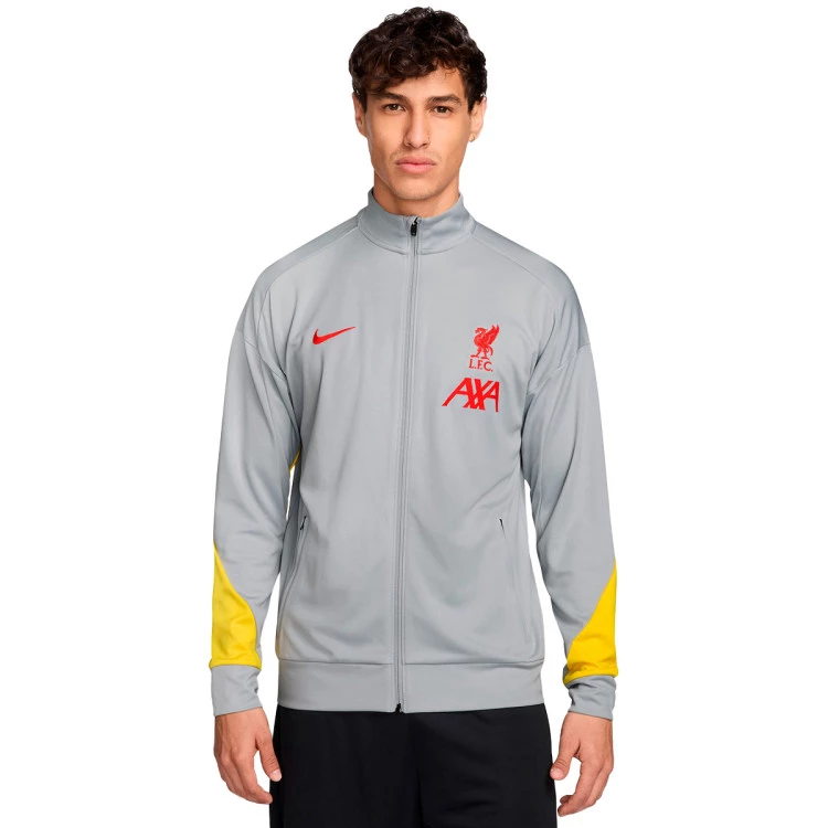 Nike - Kurtka Liverpool FC 2024-2025 Trening, Unisex, Lt Smoke Grey-Chrome Yellow-Global Czerwony, L