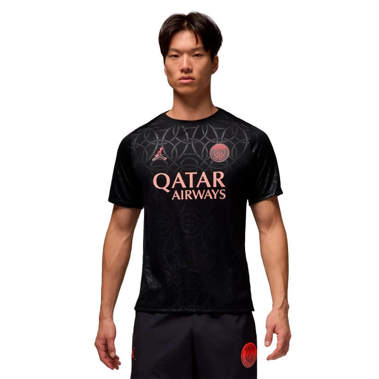 Nike - Koszulka PSG 2024-2025 Przedmeczowe, Unisex, Czarny-Rdzawy Różowy-Mtlc Czerwony Brąz, XL