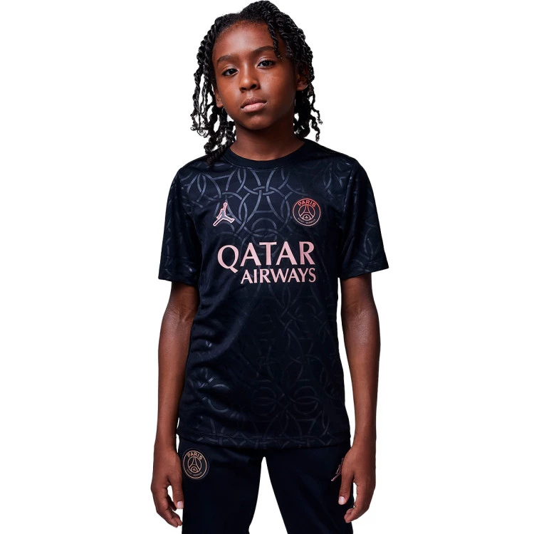 Nike - Camiseta PSG Pre-Match 2024-2025 Niño, Unisex, Black-Rust Pink-Red Bronze, M