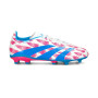 Kids Predator League L FG-White-Solar Blue-Solar Pink