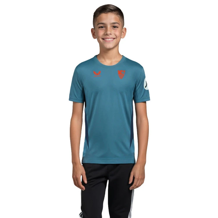 Castore - Camiseta Sevilla FC Training 2024-2025 Niño, Unisex, Precoat-Coronet Blue, S