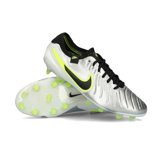 Football Boots Nike Tiempo Legend 10 Elite FG Mtlc Silver Black Volt